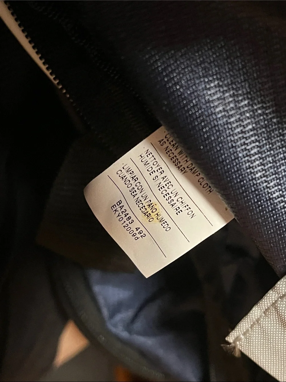 Nike Navy Duffel Sling Bag with White Swoosh